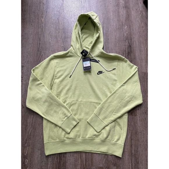 Nike Sportswear NSW Men’s Pullover Hoodie Limelight Sz Medium DA0680-352 - Picture 5 of 7